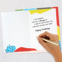 Hallmark Our Kind Of Family Abstract Shapes Birthday Card -Hallmark Gift Shop Colorful Abstract Birthday Card for StepSister or Cousin 759FBD4967 06