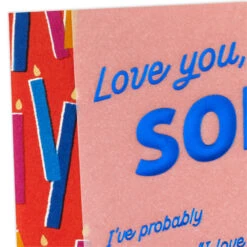 Hallmark Love You A Million Times Birthday Card For Son 15 Hallmark Love You A Million Times Birthday Card For Son -Hallmark Gift Shop Colorful Candles Love You Son Birthday Card 659MAN4079 05