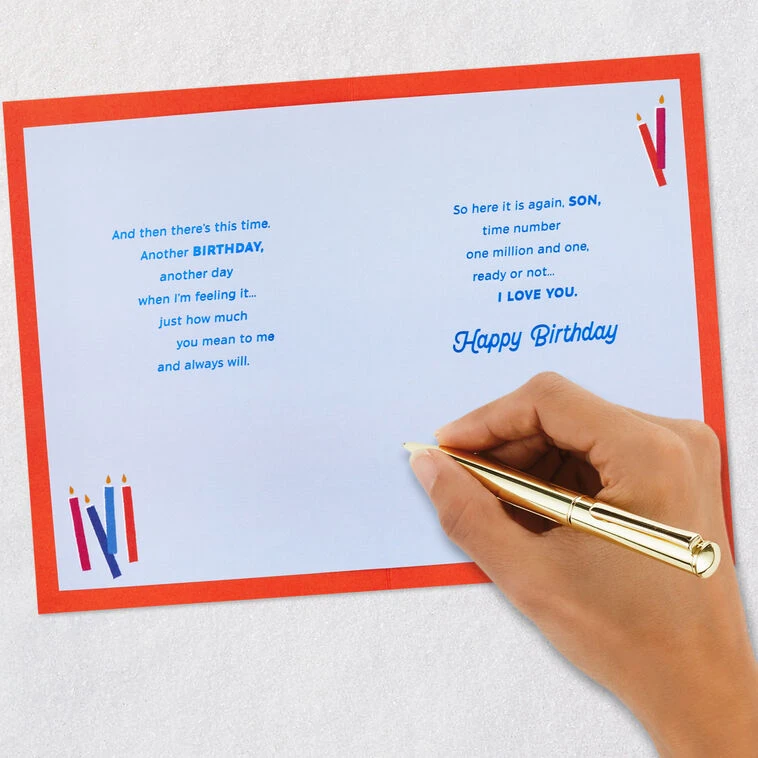 Hallmark Love You A Million Times Birthday Card For Son 9 Hallmark Love You A Million Times Birthday Card For Son - Image 7