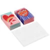Hallmark Mini Red Hearts Kids Assorted Valentine's Day Treat Card Pockets With Sticker Seals, Pack Of 32 -Hallmark Gift Shop Colorful Hearts Valentines Day Mini Pocket Notes 5ETV1079 01