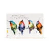Demdaco Hummers On A Wire Ceramic Quote Block, 6x4 -Hallmark Gift Shop Colorful Hummingbirds Illustration on Ceramic Block 1004610091 01