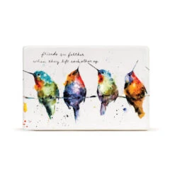Demdaco Hummers On A Wire Ceramic Quote Block, 6x4