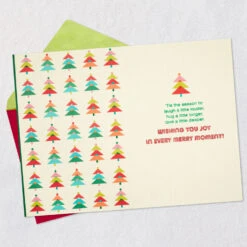 Hallmark Make It Merry Christmas Card -Hallmark Gift Shop Colorful Modern Lettering Christmas Card with Glitter 699XZH1155 03