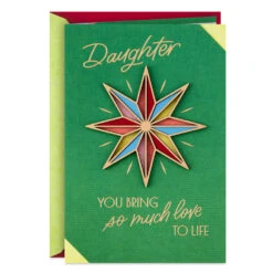Hallmark You Bring So Much Love To Life Christmas Card For Daughter