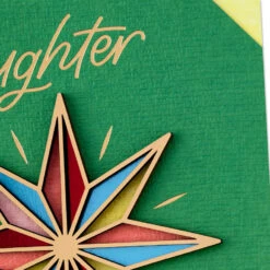 Hallmark You Bring So Much Love To Life Christmas Card For Daughter -Hallmark Gift Shop Colorful Star Daughter Christmas Card 659XZH1669 05