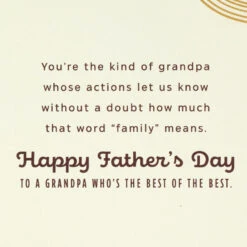 Hallmark You're A Lifelong Inspiration Father's Day Card For Grandpa -Hallmark Gift Shop Concentric Arches Fathers Day Card for Grandpa 659FT1045 03