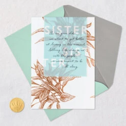 Hallmark A Woman Of Strength And Joy Birthday Card For Sister -Hallmark Gift Shop Copper Flowers Birthday Card for Sister 659FBD4988 05