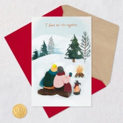 Hallmark I Love Our Life Together Love Card -Hallmark Gift Shop Couple by Snowy Campfire Love Card 759XZH1966 08