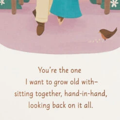 Hallmark You're The One For Me Anniversary Card For Wife From Husband -Hallmark Gift Shop Couple in Park Anniversary Card for Wife From Husband 799AVY3344 03