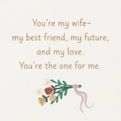 Hallmark You're The One For Me Anniversary Card For Wife From Husband -Hallmark Gift Shop Couple in Park Anniversary Card for Wife From Husband 799AVY3344 04