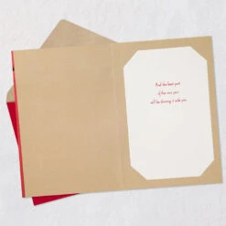 Hallmark The Best Gifts Romantic Christmas Card -Hallmark Gift Shop Couple in Snow Romantic Christmas Card 699XZH2346 03