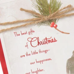 Hallmark The Best Gifts Romantic Christmas Card -Hallmark Gift Shop Couple in Snow Romantic Christmas Card 699XZH2346 04