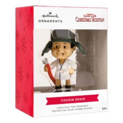 National Lampoon's Christmas Vacation™ Cousin Eddie Hallmark Ornament -Hallmark Gift Shop Cousin Eddie in Robe and Hat Christmas Ornament 3HCM4470 08