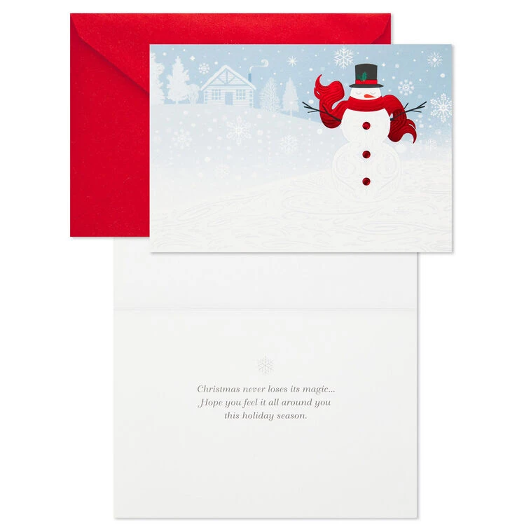 Hallmark Cozy Snowman And Flurries Boxed Christmas Cards, Pack Of 40 5 Hallmark Cozy Snowman And Flurries Boxed Christmas Cards, Pack Of 40 - Image 3