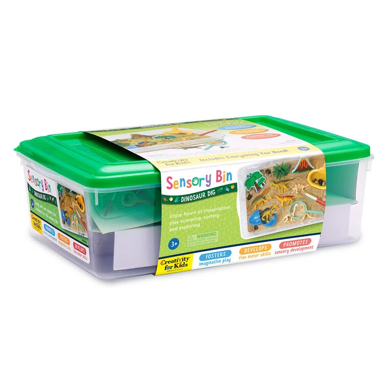 Faber-Castell Creativity Kids Sensory Bin Dinosaur Dig Play Set 3 Faber-Castell Creativity Kids Sensory Bin Dinosaur Dig Play Set