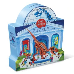 Crocodile Creek Day At The Dinosaur Museum 48-Piece Jigsaw Puzzle
