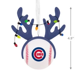 MLB Chicago Cubs™ Reindeer Baseball Hallmark Ornament -Hallmark Gift Shop Cubs Reindeer Baseball Christmas Ornament 1OSL2695 04