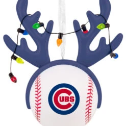 MLB Chicago Cubs™ Reindeer Baseball Hallmark Ornament -Hallmark Gift Shop Cubs Reindeer Baseball Christmas Ornament 1OSL2695 06