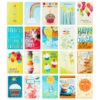 Hallmark Cupcakes And Confetti Assorted Birthday Cards, Box Of 20 -Hallmark Gift Shop Cupcakes and Confetti Assorted Birthday Cards Bulk Pack 5EDX1086 01