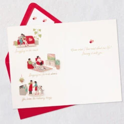 Hallmark What I Love About Our Life Romantic Anniversary Card -Hallmark Gift Shop Cute Couple Life Vignettes Anniversary Card 759LAD4716 04