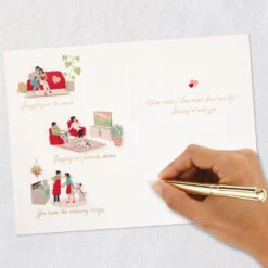 Hallmark What I Love About Our Life Romantic Anniversary Card -Hallmark Gift Shop Cute Couple Life Vignettes Anniversary Card 759LAD4716 07