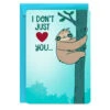 Hallmark Jumbo I Huge Heart You Love Card -Hallmark Gift Shop Cute Sloth and Huge Heart Jumbo Love Card 999CBG1039 01