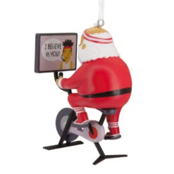Cycling Santa Hallmark Ornament -Hallmark Gift Shop Cycling Santa Christmas Ornament 1HGO3292 07