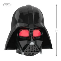 Hallmark Mini Star Wars™ Darth Vader™ ShowToppers Musical Tree Topper With Light, 3" 12 Hallmark Mini Star Wars™ Darth Vader™ ShowToppers Musical Tree Topper With Light, 3" -Hallmark Gift Shop Darth Vader Keepsake Mini Tree Topper With Lights 5QSB6454 04