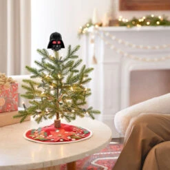 Hallmark Mini Star Wars™ Darth Vader™ ShowToppers Musical Tree Topper With Light, 3" 13 Hallmark Mini Star Wars™ Darth Vader™ ShowToppers Musical Tree Topper With Light, 3" -Hallmark Gift Shop Darth Vader Keepsake Mini Tree Topper With Lights 5QSB6454 05