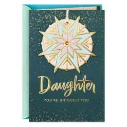 Hallmark You're Uniquely You Christmas Card For Daughter With Ornament