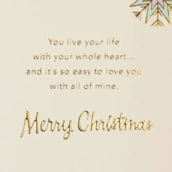 Hallmark You're Uniquely You Christmas Card For Daughter With Ornament -Hallmark Gift Shop Daughter Christmas Card With Snowflake Ornament 799XZH6701 03