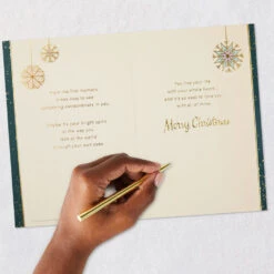 Hallmark You're Uniquely You Christmas Card For Daughter With Ornament -Hallmark Gift Shop Daughter Christmas Card With Snowflake Ornament 799XZH6701 08