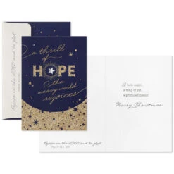 Hallmark DaySpring A Thrill Of Hope Boxed Christmas Cards, Pack Of 12 -Hallmark Gift Shop DaySpring A Thrill of Hope Boxed Christmas Cards 1DSH1043 03