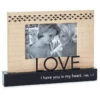 Hallmark I Have You In My Heart Picture Frame, 4x6 -Hallmark Gift Shop DaySpring Love Wood and Metal Picture Frame 1REL2012 01