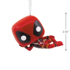 Marvel Deadpool Laying Down Funko POP!® Hallmark Ornament -Hallmark Gift Shop Deadpool Laying Down Funko Pop Christmas Ornament 3HCM3117 04