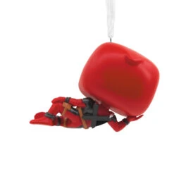 Marvel Deadpool Laying Down Funko POP!® Hallmark Ornament -Hallmark Gift Shop Deadpool Laying Down Funko Pop Christmas Ornament 3HCM3117 07