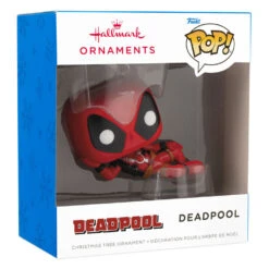 Marvel Deadpool Laying Down Funko POP!® Hallmark Ornament -Hallmark Gift Shop Deadpool Laying Down Funko Pop Christmas Ornament 3HCM3117 08