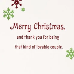 Hallmark You're So Good Together Christmas Card For Son And Wife -Hallmark Gift Shop Deer With Lights Christmas Card for Son and Wife 699XZH7301 03