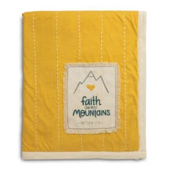 Demdaco Faith Can Move Mountains Baby Blanket