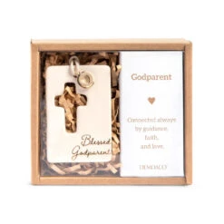 Demdaco Godparent Token 5 Demdaco Godparent Token -Hallmark Gift Shop Demdaco Godparent Ceramic and Metal Token 5004830030 02