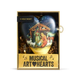 Demdaco O Holy Night Musical Art Heart With Stand -Hallmark Gift Shop Demdaco O Holy Night Musical Art Heart Ornament 2020230604 03