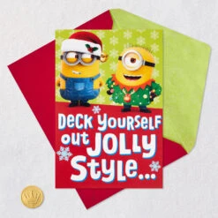 Hallmark Despicable Me Minions Jolly Style Musical Pop-Up Christmas Card -Hallmark Gift Shop Despicable Me Minions Musical PopUp Christmas Card 759XOD6027 05