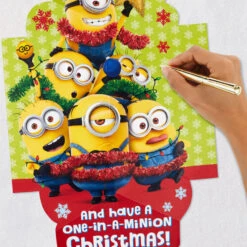 Hallmark Despicable Me Minions Jolly Style Musical Pop-Up Christmas Card -Hallmark Gift Shop Despicable Me Minions Musical PopUp Christmas Card 759XOD6027 06