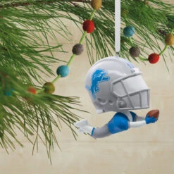 NFL Detroit Lions Bouncing Buddy Hallmark Ornament -Hallmark Gift Shop Detroit Lions Bobblehead Christmas Ornament 1OSL2400 02