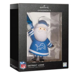 NFL Detroit Lions Santa Fan Hallmark Ornament -Hallmark Gift Shop Detroit Lions Santa Fan Christmas Ornament 1OSL2583 08