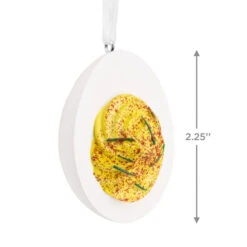 Deviled Egg Hallmark Ornament -Hallmark Gift Shop Deviled Egg Christmas Ornament 1HGO3608 04