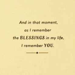 Hallmark Remembering You Among My Blessings Thanksgiving Card -Hallmark Gift Shop Diagonal Fall Plaid Thanksgiving Card 659TH1154 03