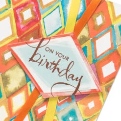 Hallmark Wishing You Happiness Birthday Card -Hallmark Gift Shop Diamond Watercolor Design Birthday Card 799HBD3956 04