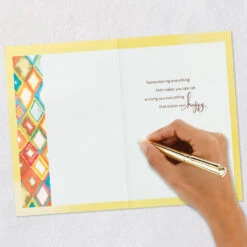 Hallmark Wishing You Happiness Birthday Card -Hallmark Gift Shop Diamond Watercolor Design Birthday Card 799HBD3956 06