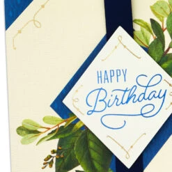 Hallmark Things That Make You Happy Birthday Card For Him -Hallmark Gift Shop Diamond and Leaves Birthday Card for Him 759HBD4572 05